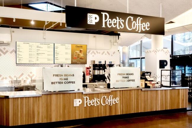 Peet's Coffee refreshed location at Golden Bear Cafe