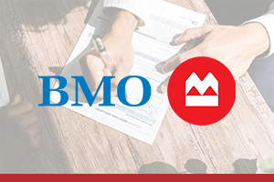 BMO Logo on picture of paperwork