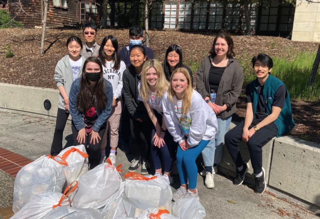 Members of DeTrash Berkeley student organization