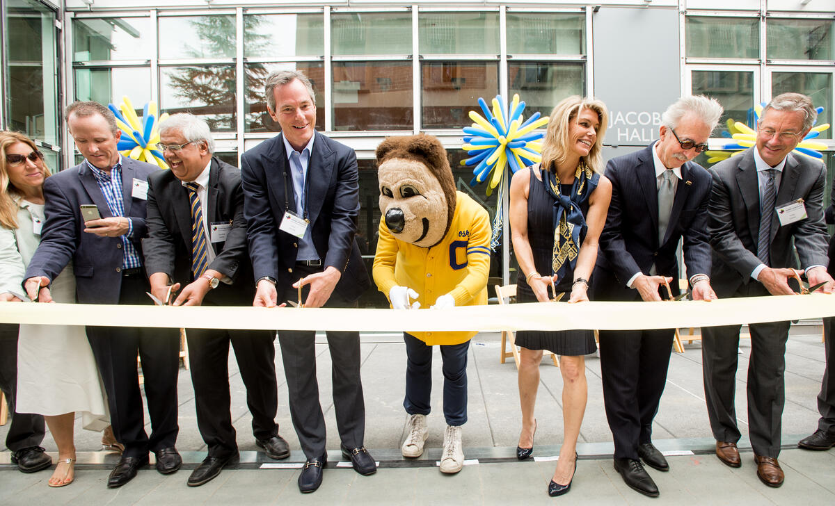 Jacobs Hall ribbon cutting ceremony