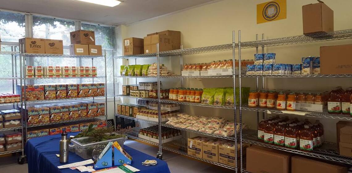 Food Pantry fully stocked