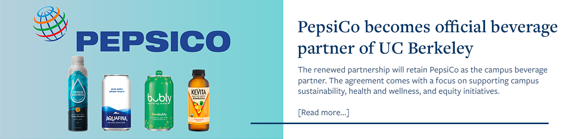 Pepsi beverage partnership announcement banner