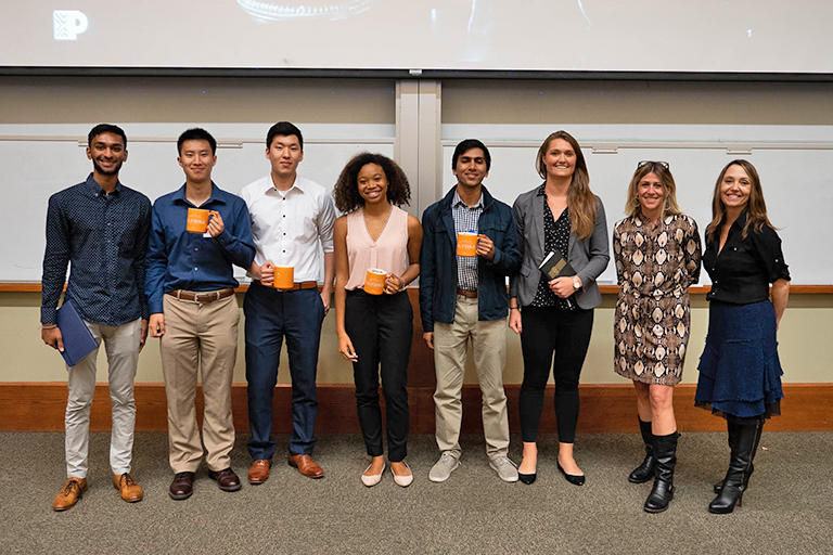 ABA winners ABA members and Peet's panelist smile for a group photo