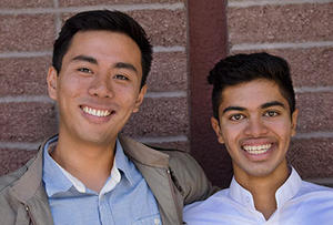 Anthony Abril and Raj Bhargava, UC Berkeley undergraduates, played a key role in shaping the campus’s agreement with Bank of the West.