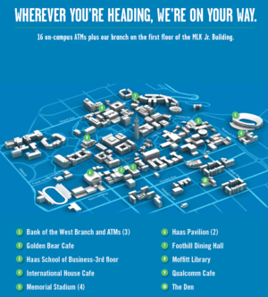 Bank of the West Campus Location Map