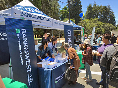 Bank of the West tabling at Summerfest